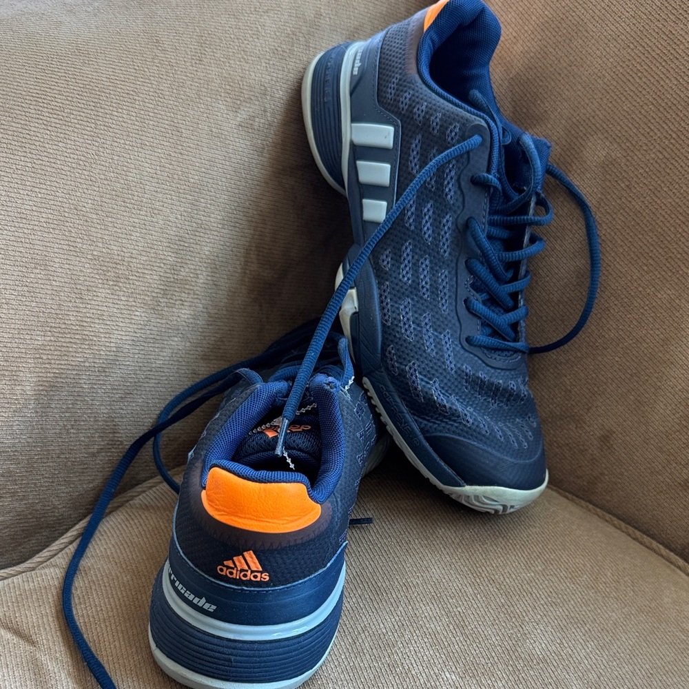Adidas Men's Navy and Orange Athletic Shoes